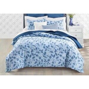 Charter Club 3PC Aviary Full/Queen 100% Cotton Duvet Cover Set